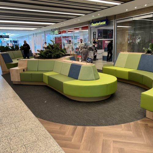 Polsterbank öffentlicher Bereich