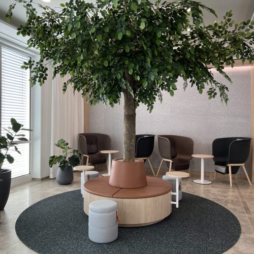 Wartebereich am Empfang