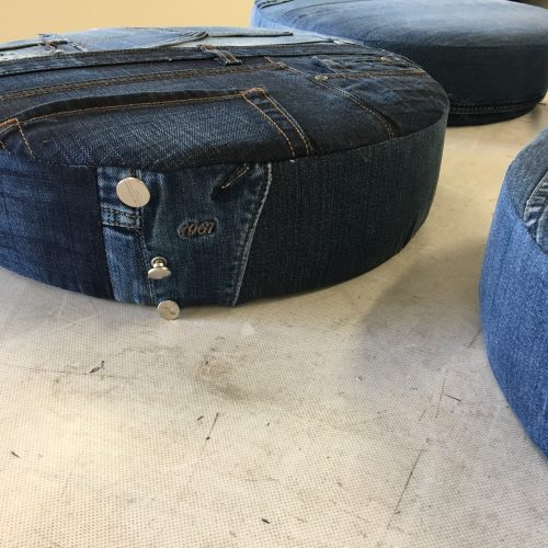 Polsterei Sitzhocker